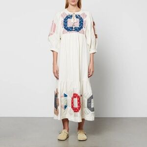 Sea New York Nohr Quilted Patchwork Cotton and Linen-Blend Dress - Small